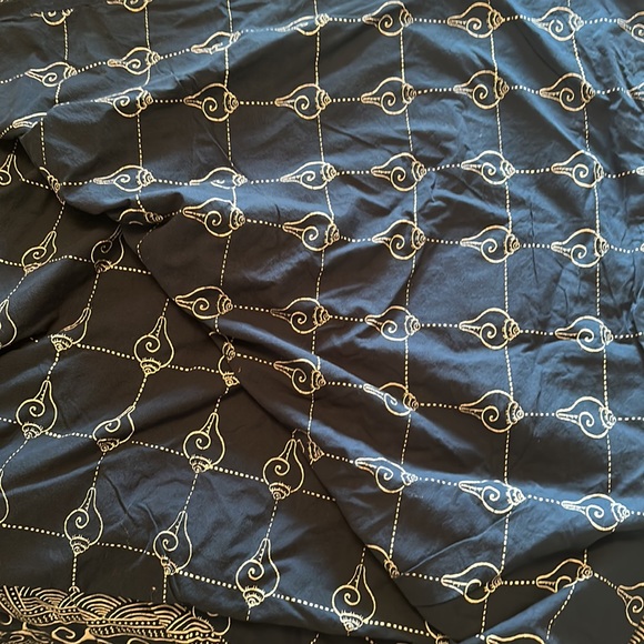 Saffron Marigold Pacific Blue Duvet Cover - Picture 5 of 5